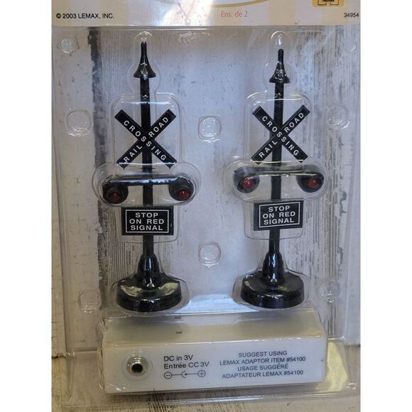 Lemax 2003 Railway stop light Village accessory Xmas - Picture 3 of 6